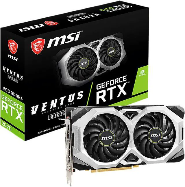 Alt view image 6 of 6 - MSI RTX 2070 VENTUS GP GeForce RTX 2070 Video Card