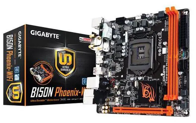 Alt view image 6 of 6 - GIGABYTE GA-B150N PHOENIX-WIFI Mini ITX Intel Motherboard