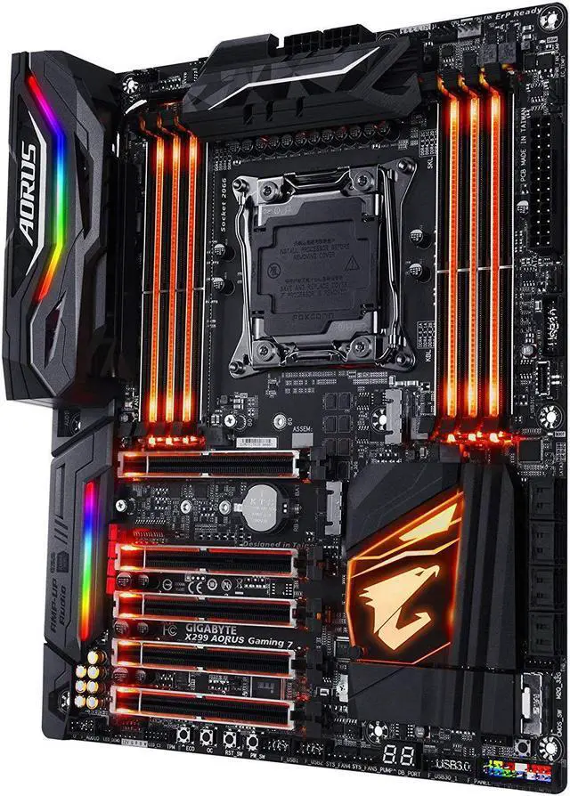 Main image of Gigabyte X299 AORUS GAMING 7 Intel LGA X299 2066 ATX M.2 Desktop Motherboard A