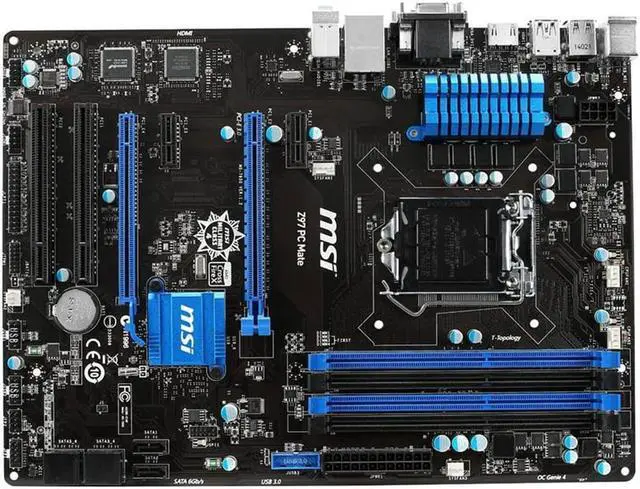 Alt view image 7 of 7 - MSI Z97 PC Mate LGA 1150 Intel Z97 HDMI SATA 6Gb/s USB 3.0 ATX Motherboard OEM PACKING NO ACCESSORIES