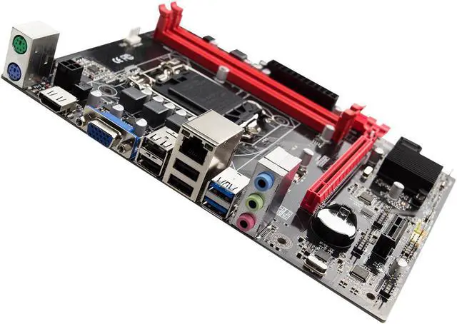 Alt view image 2 of 7 - Jingsha H81 M-ATX Desktop Motherboard LGA1150 CPU I3 4170 i5 4590 DDR3 USB 3.0 SATA 6Gb/s