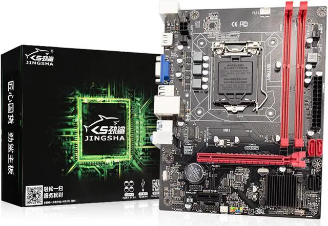 Alt view image 7 of 7 - Jingsha H81 M-ATX Desktop Motherboard LGA1150 CPU I3 4170 i5 4590 DDR3 USB 3.0 SATA 6Gb/s