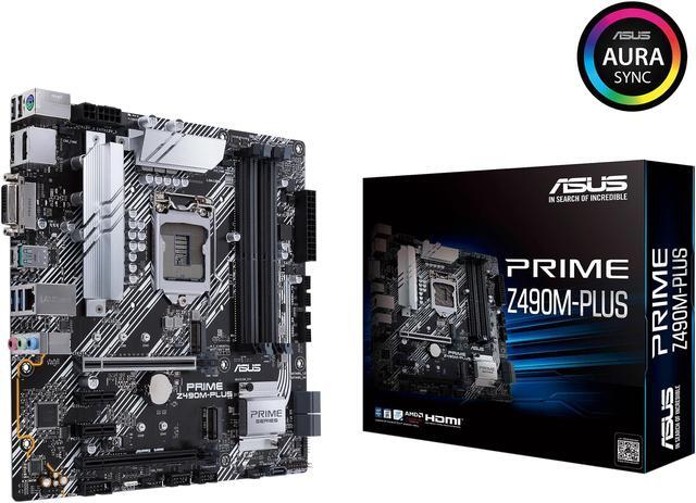 Alt view image 5 of 5 - ASUS PRIME Z490M-PLUS Micro ATX Intel Motherboard