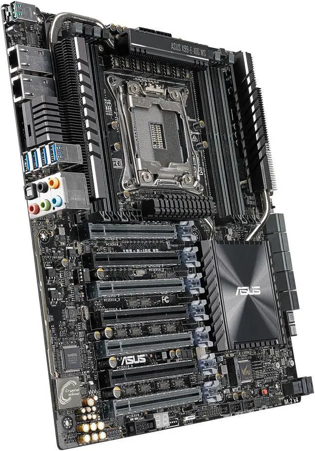 Alt view image 4 of 9 - ASUS X99-E-10G WS CEB Intel Motherboard
