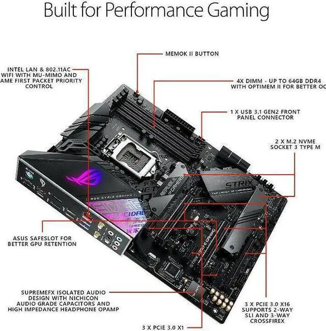 Alt view image 4 of 5 - ASUS ROG Strix Z390-E Gaming LGA 1151 (300 Series) Intel Z390 HDMI SATA 6Gb/s US