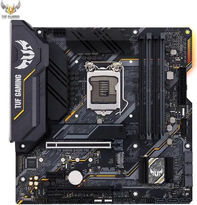 Alt view image 5 of 6 - ASUS TUF GAMING B460M-PRO LGA 1200 Intel B460 SATA 6Gb/s Micro ATX Intel motherboard supports CPU 10500/10400/10400F