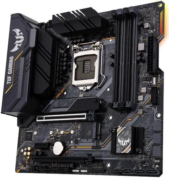 Alt view image 2 of 6 - ASUS TUF GAMING B460M-PRO LGA 1200 Intel B460 SATA 6Gb/s Micro ATX Intel motherboard supports CPU 10500/10400/10400F