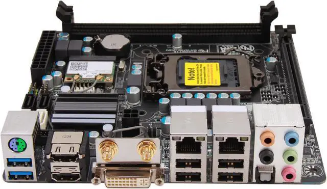 Alt view image 2 of 5 - GIGABYTE GA-H77N-WIFI Mini ITX Intel Motherboard