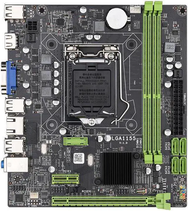 Main image of Jingsha H61 Desktop Motherboard CPU Socket Core i7 / i5 / i3 / Pentium / Celeron (LGA1155) DDR3 M-ATX Intel Motherboard