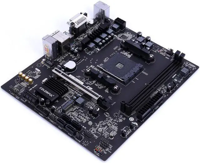 Alt view image 2 of 5 - Colorful B450M-HD V14 AM4 AMD B450 SATA 6Gb/s Micro ATX AMD Motherboard SATA3.0 PCIE 3.0 USB3.1 USB3.0 HDMI+DVI+VGA