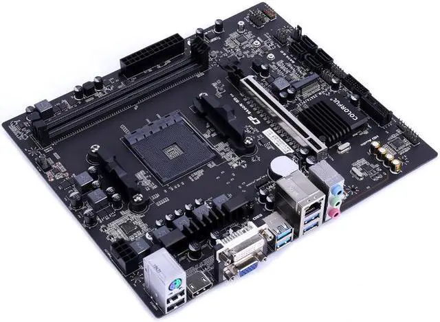 Alt view image 4 of 5 - Colorful B450M-HD V14 AM4 AMD B450 SATA 6Gb/s Micro ATX AMD Motherboard SATA3.0 PCIE 3.0 USB3.1 USB3.0 HDMI+DVI+VGA
