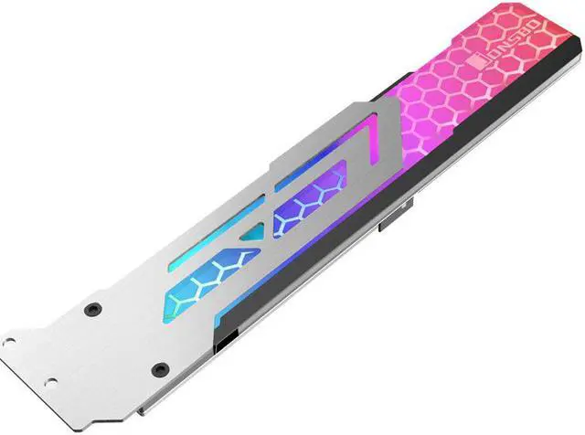 Alt view image 2 of 7 - JONSBO VC-3 RGB GPU Brace (non-addressable RGB Edition) Vertical Universal Graphic Card Holder Supports Long Graphics Card, Magnesium-Aluminum Alloy Body, Height Adjustable, Powered by Motherboard Fan