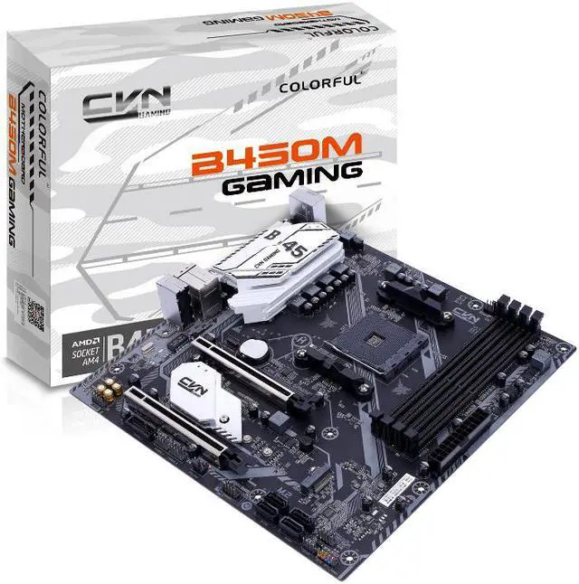 Alt view image 5 of 6 - Colorful CVN B450M GAMING V14 Support AMD Ryzen 3500X/3600/3700X/2600(AMD B450/Socket AM4)USB 3.0 M.2 SSD socket AMD Motherboard