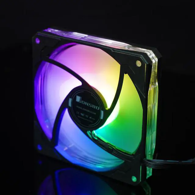 Alt view image 5 of 5 - Jonsbo LF120P Case Fan 12cm 4Pin 5V ARGB PWM Performance Individually Addressable ARGB LED PWM Case Fan