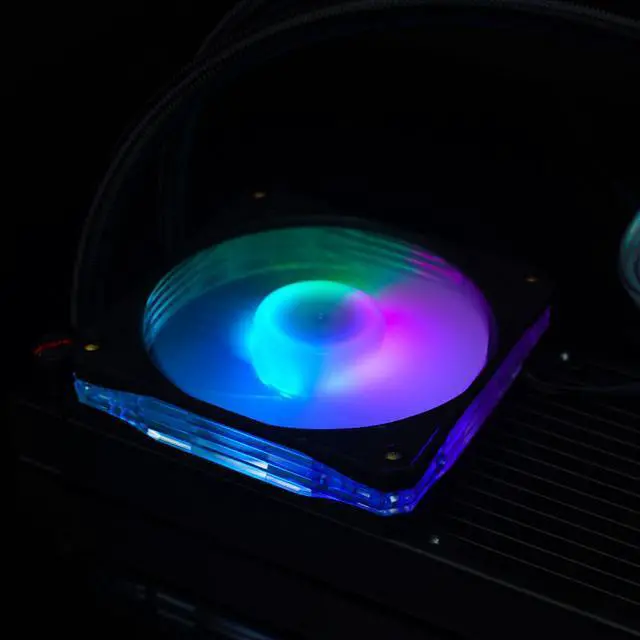 Alt view image 4 of 5 - Jonsbo LF120P Case Fan 12cm 4Pin 5V ARGB PWM Performance Individually Addressable ARGB LED PWM Case Fan