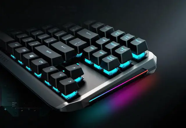 Alt view image 3 of 4 - Thunderobot KL5087R Red Switch 87keys Wireless Metal Mechanical Gaming Keyboard  silver