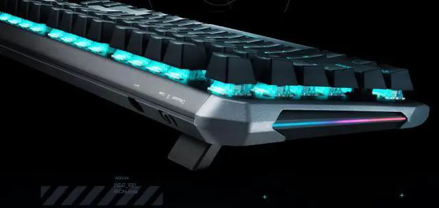 Alt view image 2 of 4 - Thunderobot KL5087R Red Switch 87keys Wireless Metal Mechanical Gaming Keyboard  silver