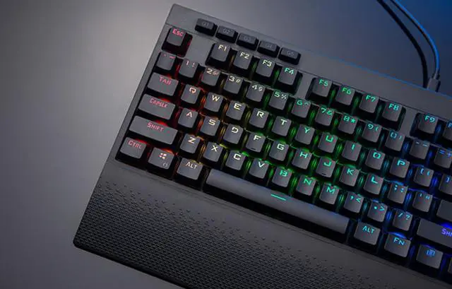 Alt view image 3 of 6 - Thunderobot KL6104R red switch 104keys Wireless RGB backlight Mechanical Gaming Keyboard black All Keys without Conflict