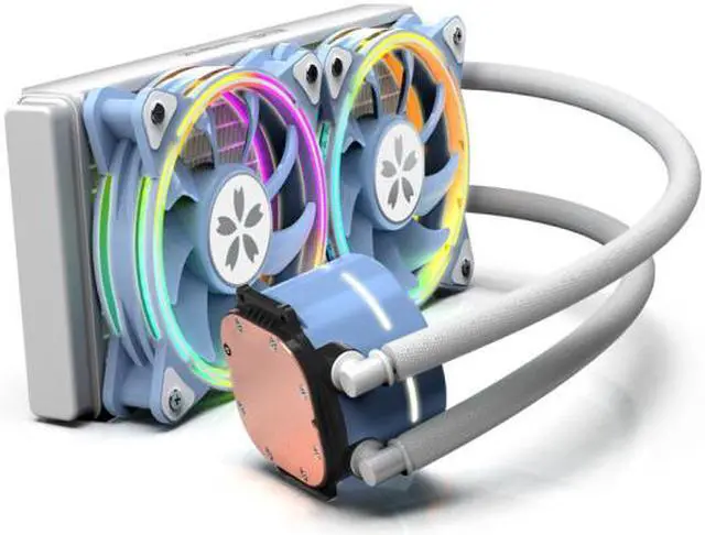 Alt view image 2 of 4 - CPU All-in-one Water Cooling Radiator ARGB 12cm Fan Supports Multi-platform Huajia 240 Water Cooling