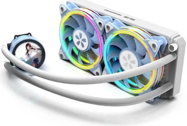Alt view image 3 of 4 - CPU All-in-one Water Cooling Radiator ARGB 12cm Fan Supports Multi-platform Huajia 240 Water Cooling
