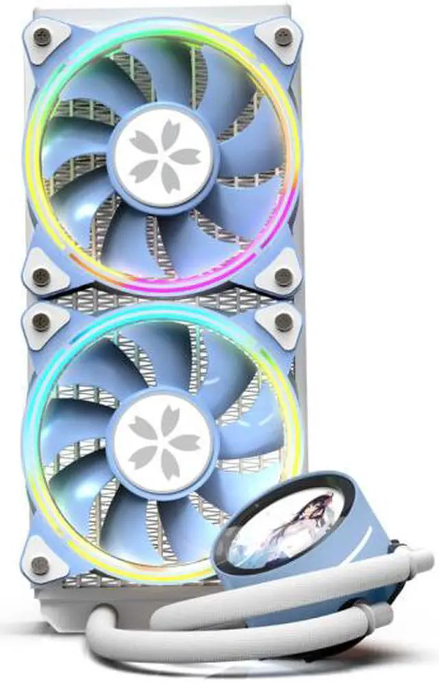 Alt view image 4 of 4 - CPU All-in-one Water Cooling Radiator ARGB 12cm Fan Supports Multi-platform Huajia 240 Water Cooling