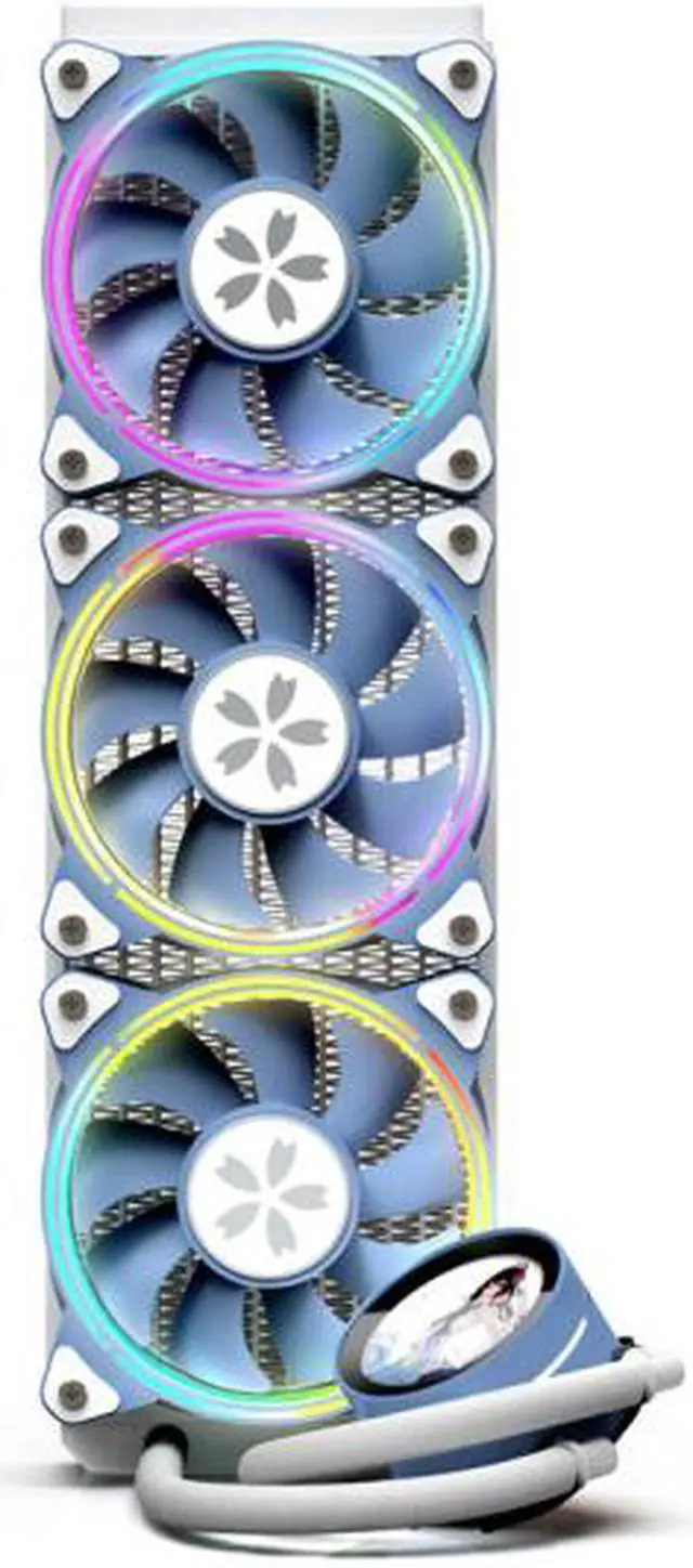 Alt view image 2 of 4 - CPU All-in-one Water Cooling Radiator ARGB 12cm Fan Supports Multi-platform Huajia 360 Water Cooling