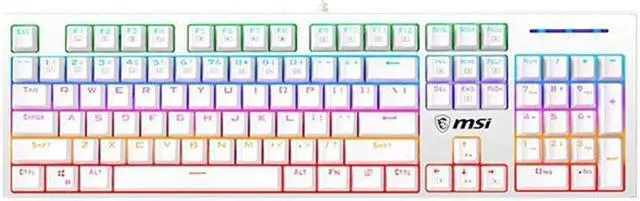 Main image of MSI GK50Z Ergonomic Design, Cool Exterior Anti-splash Mechanical Gaming Keyboard, N-key Rollover and RGB Backlit-Red Switch