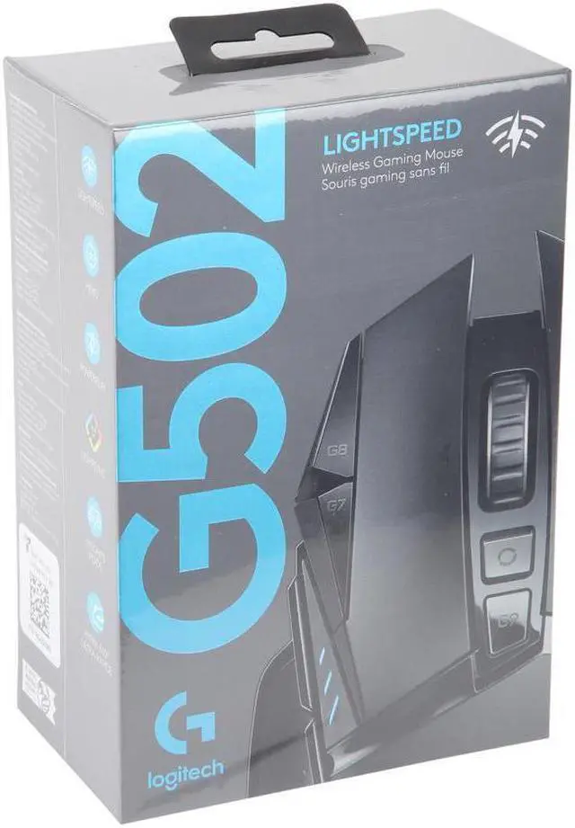Alt view image 6 of 6 - Logitech G502 LIGHTSPEED Wireless Gaming Mouse with HERO Sensor and Tunable Weights