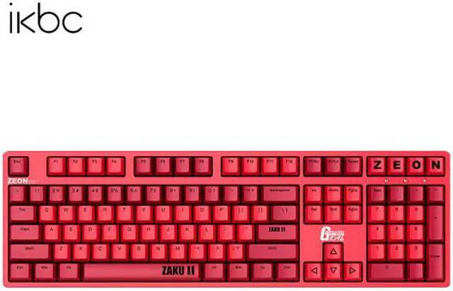 Alt view image 4 of 4 - iKBC X GUNDAM ZAKU Limited Version Cherry MX Red USB Wired Mechanical Gaming Keyboards