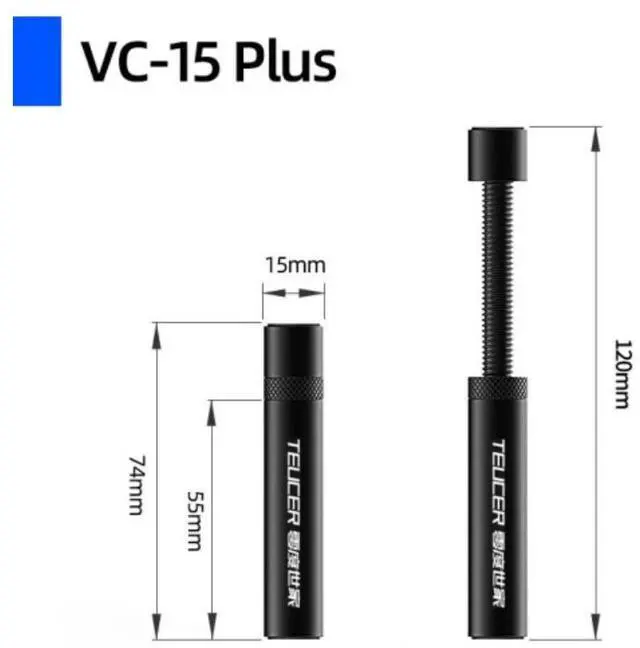 Alt view image 2 of 4 - TEUCER VC-15 PLUS Universal VGA Graphics Card Holder, Graphics Card GPU Brace Support, Graphics Card Support Frame Video Card Sag Holder Bracket, Height Adjustable