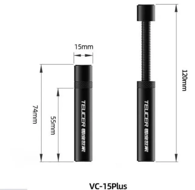 Alt view image 4 of 4 - TEUCER VC-15 PLUS Universal VGA Graphics Card Holder, Graphics Card GPU Brace Support, Graphics Card Support Frame Video Card Sag Holder Bracket, Height Adjustable