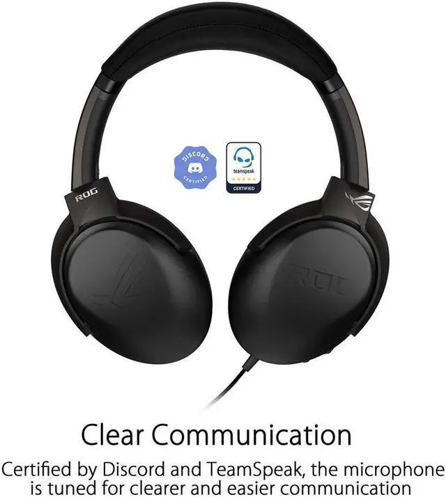 Alt view image 4 of 4 - ASUS ROG Strix Go Core Gaming Headset (Hi-Res Audio, 3.5mm Jack, Volume and Mic Control, Lightweight Build, Compatible with PC, PS5, Xbox One, Nintendo Switch and Mobile Devices) Black