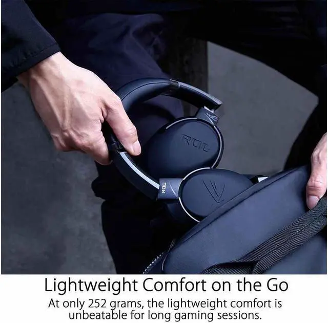 Alt view image 3 of 4 - ASUS ROG Strix Go Core Gaming Headset (Hi-Res Audio, 3.5mm Jack, Volume and Mic Control, Lightweight Build, Compatible with PC, PS5, Xbox One, Nintendo Switch and Mobile Devices) Black