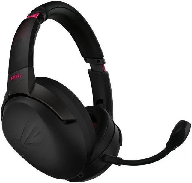 Alt view image 6 of 6 - ASUS ROG Strix GO Punk Pink Wired/ Wireless Dual-mode Connection Gaming Headset Virtual 7.1 Surround Sound And Noise-canceling Microphone