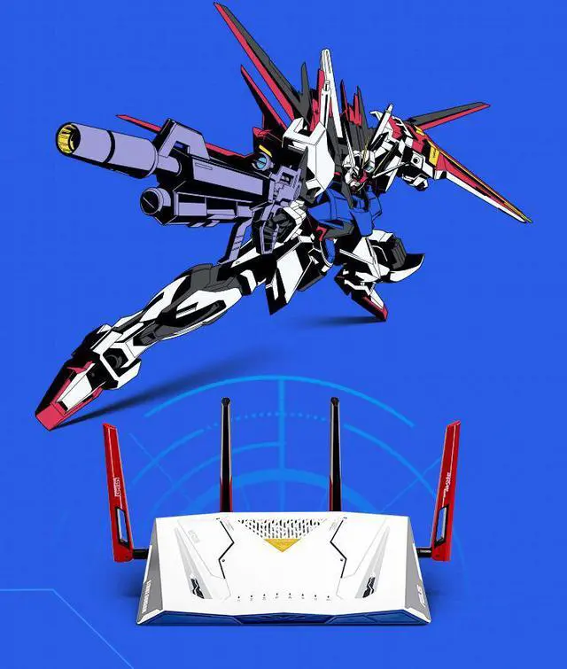 Main image of ASUS RT-AX88U  GUNDAM Limited Edition 6000Mbps Dual Band WiFi 6 (802.11ax) Router Supporting MU-MIMO and OFDMA Technology, with AiProtection Pro Network Security