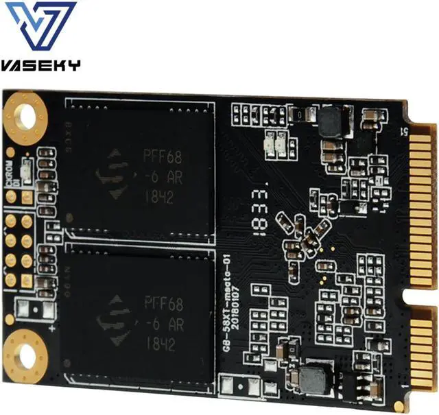 Alt view image 3 of 4 - Vaseky Mini 1.8'' mSATA SSD 128G MLC Solid State Drive for Notebook Standrad Notebook mini-SATA128G Micron MLC Grain SSD
