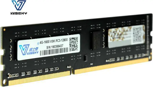 Alt view image 2 of 4 - Vaseky 4GB DDR3 1600 Desktop Memory DDR3 1600 (PC3 12800) Desktop Memory Model MEMVSKDDR316004G