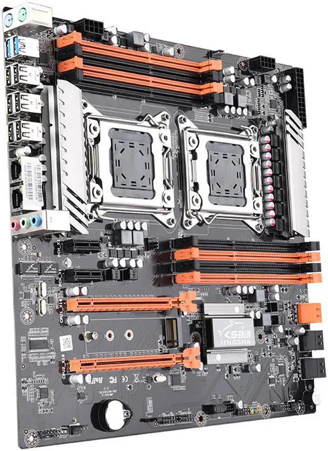 Alt view image 4 of 5 - Jingsha X79 Dual CPU Motherboard Intel Xeon LGA 2011 E5 V2 WS Workstation Motherboard