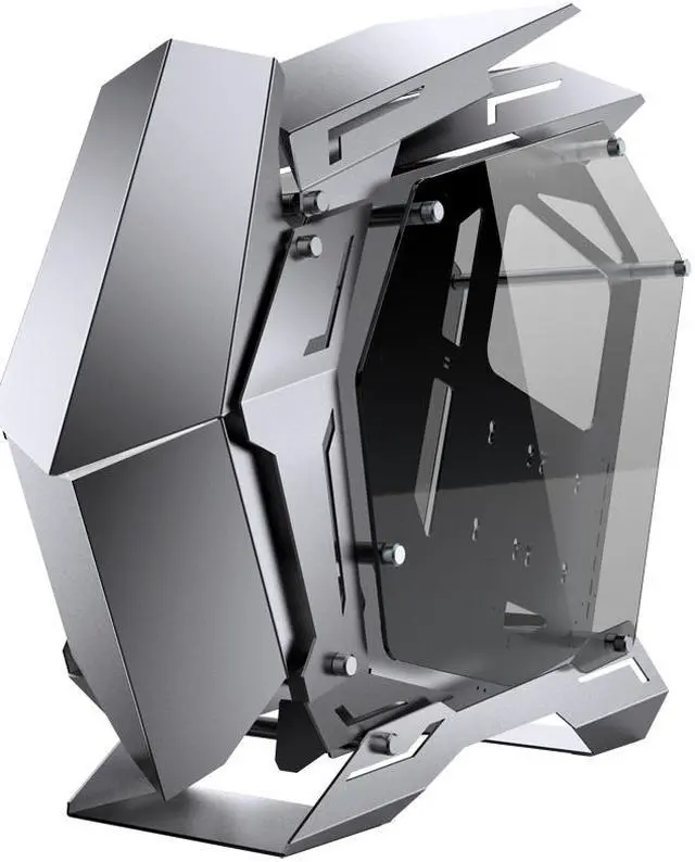 Alt view image 2 of 7 - JONSBO MechWarrior MOD-3 Gaming Computer Case Support XL-ATX Motherboard 360mm Liquid Cooler Front Panel with 5V ARGB Lighting USB 3.0 *2