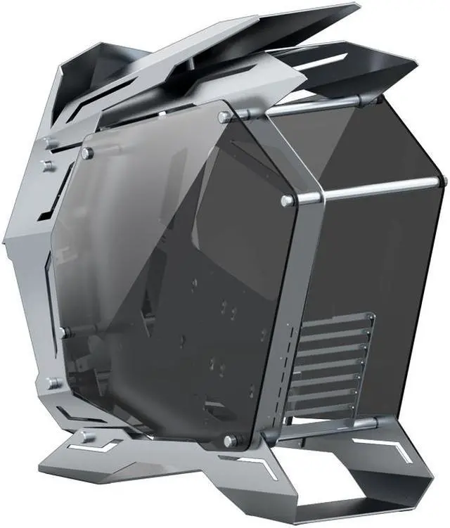 Alt view image 6 of 7 - JONSBO MechWarrior MOD-3 Gaming Computer Case Support XL-ATX Motherboard 360mm Liquid Cooler Front Panel with 5V ARGB Lighting USB 3.0 *2