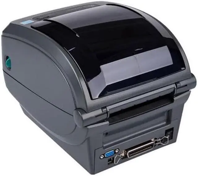 Alt view image 4 of 7 - Zebra GX430t 4" Performance Desktop Thermal Transfer Label Printer, 300 dpi, USB/Serial/Parallel (GX43-102570-000)