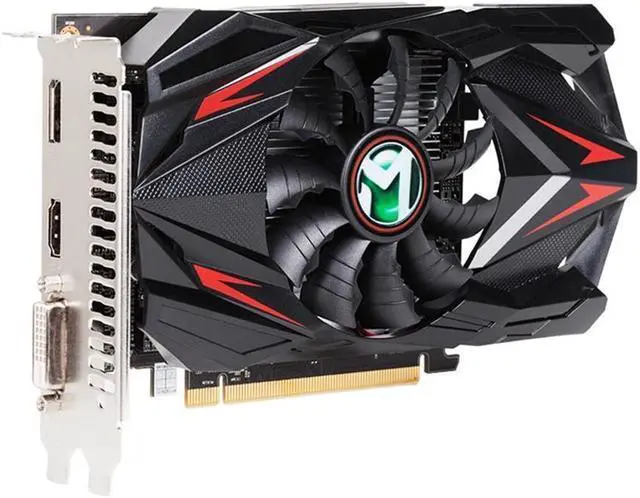 Alt view image 3 of 3 - Maxsun Radeon RX 550 4G Graphic Card GDDR5 GPU Gaming Video Card video For PC New cyclone blade cooling system 9CM large size frost blade fan