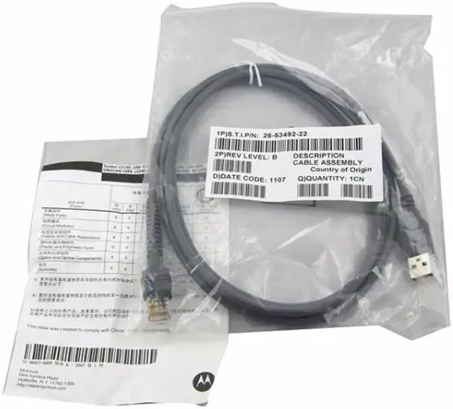 Alt view image 3 of 5 - LS4208-SR20007ZZR For Symbol Zebra LS4208 Barcode Scanner Handheld Barcode Reader 1D With USB Cable 100% tested good