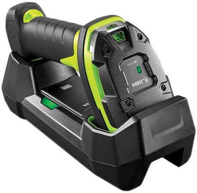 Main image of Zebra DS3678-SR Ultra-Rugged Handheld Cordless 1D/2D Barcode Scanner, FIPS, Vibration Motor, Standard Cradle USB Kit, Industrial Green - DS3678-SR3U4210SFW