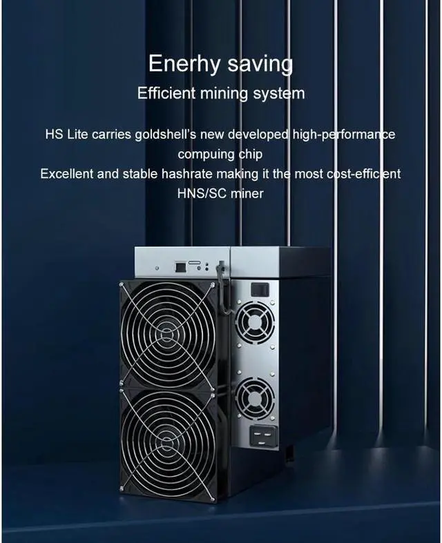 Alt view image 2 of 5 - New Release Gold shell HS LITE Miner HNS/SC Miner Better than HS Box / HS5 HNS Miner SC Miner