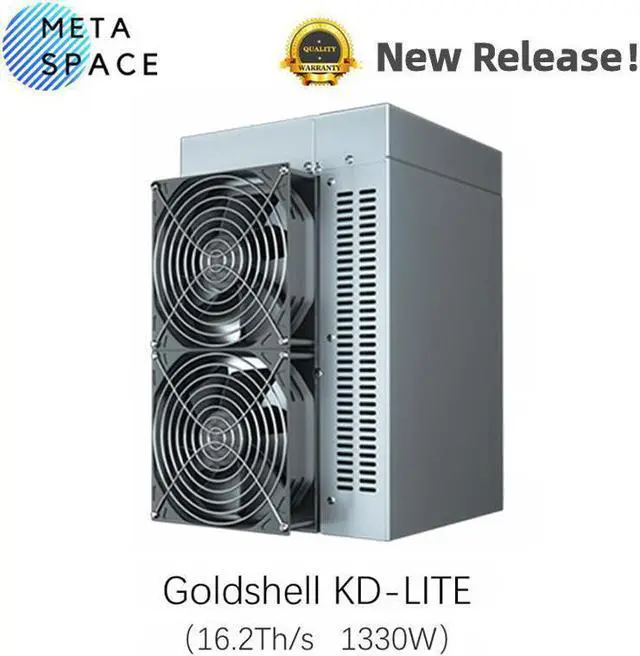 Main image of Goldshell Mining New Goldshell KD LITE 16.2T Hashrate KDA Miner Kadena algorithm 1330W Power Consumption Come With PSU Upgarded from KD BOX and KD6