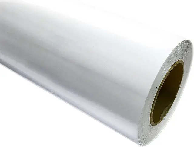 Main image of 24" x 150 ft Roll of glossy white Repositionable Adhesive-Backed Vinyl for Craft Cutters, Punches and Vinyl Sign Cutters