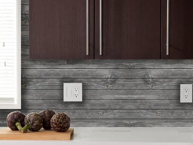 Main image of Style5 24" x 12" Faux Wood Wall Paper Wall Mural
