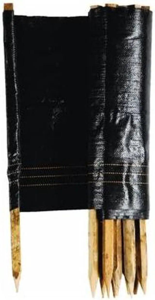 Alt view image 3 of 12 - ZORO SELECT 31900700 3 ft H x 100 ft L Silt Fence, 11 Stakes, Polypropylene,