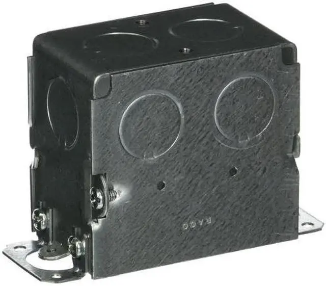 Alt view image 3 of 6 - RACO 560 Electrical Box, 14 cu in, Switch Box Type, 1 Gang, Galvanized Zinc,